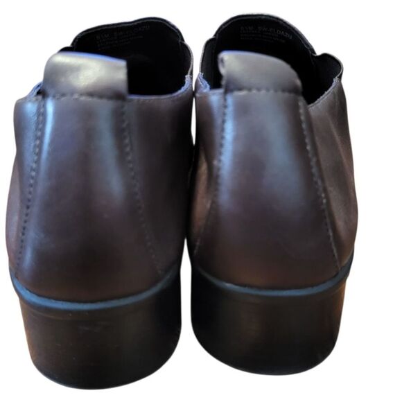 Easy Spirit Eldazu Brown Leather Square Toe Mule Block Heel Slip On, 8.5 - Picture 3 of 9